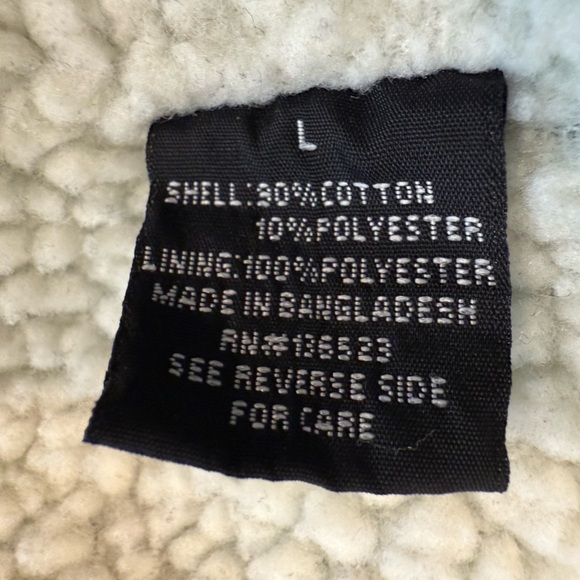 Brooklyn Cloth Sherpa-Lined Denim Jacket Light Wash Size L - Picture 13 of 13